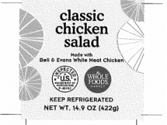 美国召回可能受李斯特菌污染的即食鸡肉沙拉产品