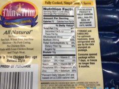 美国召回标签错误的鸡肉香肠产品