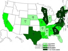 美国疾控中心：近期沙门氏菌疫情感染人数升至316人  波及26个州
