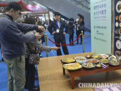 韩国商品美食旅游展石家庄开幕 吸引市民品尝跨国美食
