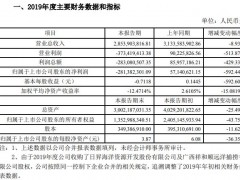 百洋股份2019年度亏损2.81亿元 受非洲猪瘟疫情影响