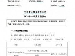 宅在家吃面疫情经济火了！ 克明面业一季度净利润大增