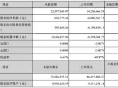 ST云网第一季度盈利63.68万 较上年同期扭亏为盈