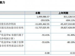 永丰食品2019年亏损1169.15万元亏损减少 未开展业务