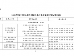 毛世平研究团队成果荣获2020年度中国农科院杰出科技创新奖